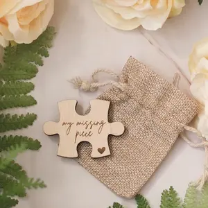 1pc Romantic Valentine's Day Love Gift, My Missing Piece Keepsake, Valentine's Day Gift For Boyfriends And Girlfriends, Merry Valentine's Day