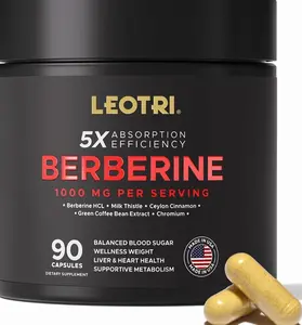 Berberine 1000mg with Ceylon Cinnamon, Chromium & Milk Thistle – GLP-1 Glucose & Metabolic Support Supplement – 90 Capsules, Made in USA