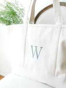 Bridesmaid Gift, Personalized Gift, Gift For Her, Canvas Tote Bag, Beach Bag, Bridesmaid Gift Bag, Monogram Bag, XL Classic Tote Bag