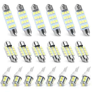 20pcs LED Car Reading Light Car Interior Light LED Cars Wedge Lights T10 31mm 42mm Dome License Plate Lighting Trunk Bulbs