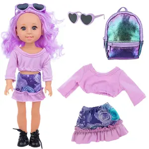 DEARBEI 15 inch lifelike reincarnation doll, realistic simulation doll, soft body, limbs can be pinched, with clothes, backpack, phone, sunglasses, shoes, carefully crafted birthday/holiday gifts