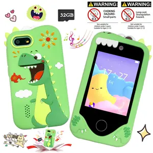 Kids Selfie Camera Phone Toy with 32GB Memory Card, 2.8 Inch HD Touch Screen Dual Camera Video Recorder, Multi-Language Educational Games, Shockproof Silicone Cover, Long Lasting Battery, Ideal Gift for Kids Ages 3-10