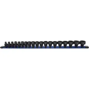 78319 19pc 3/8" Drive 6-24mm Low Profile Nano Impact Socket Set No Skips