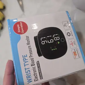 Wrist Blood Pressure Monitor, Rechargeable Digital BP Machine with Heart Rate Detection, LCD Backlit Display, Voice Broadcast, Adjustable Cuff, 99 Reading Memory for 2 Users with Carrying Case Perfect Wearable Christmas Gift for Family and Friends