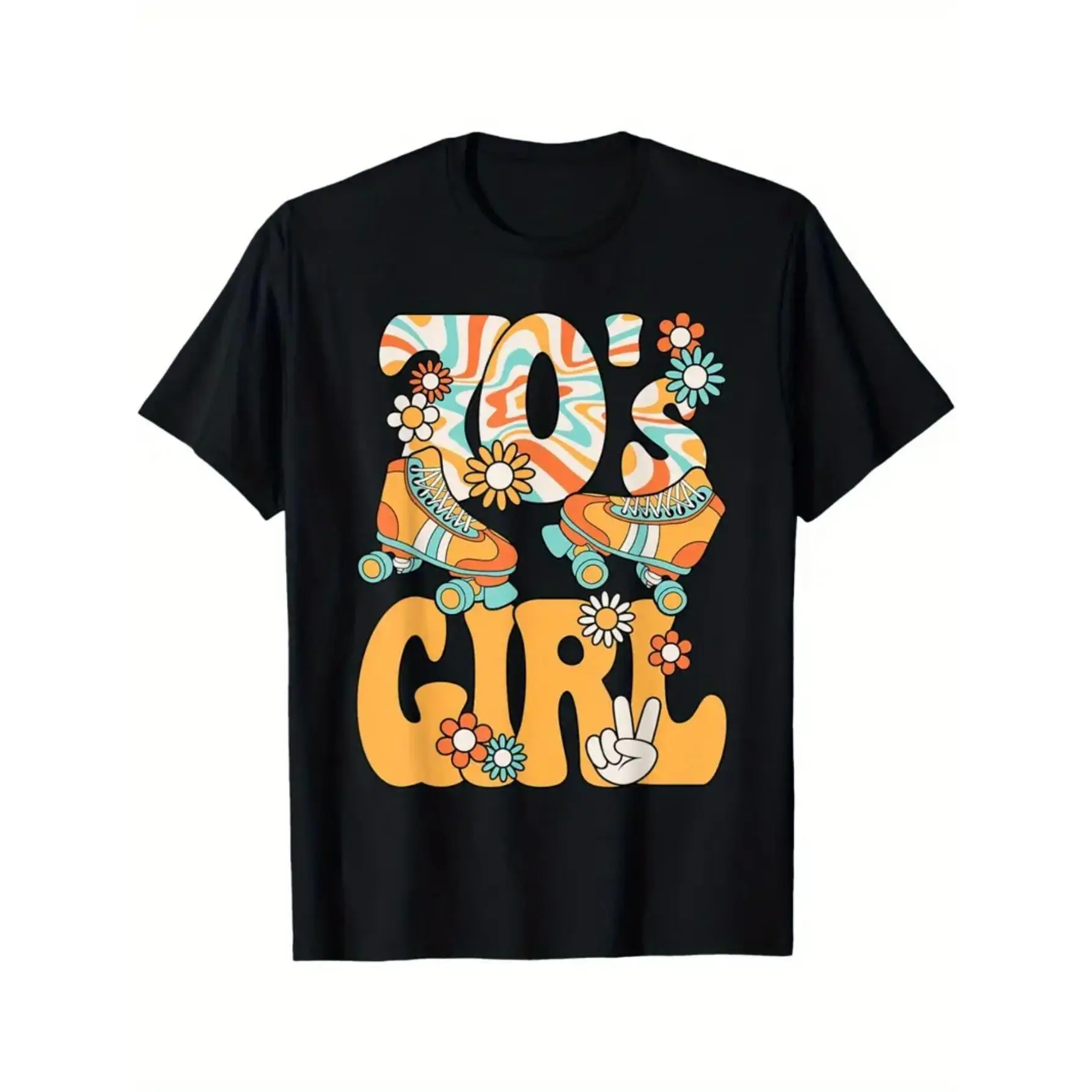 Cute 70s Retro Groovy Hippie Outfit Women T-Shirt
