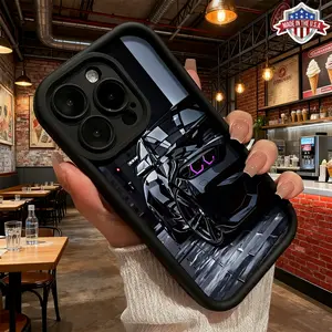 Cool Sports Car Night Street Aesthetic Pattern Design Case for iPhone 17 16 15 14 Pro Max 13 12 11 XR XS Plus Air Slim Lightweight Shockproof Anti Drop Protective Durable TPU Cover