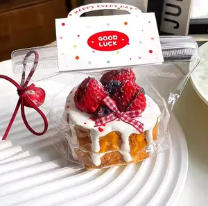 Charcoal Strawberry Cake & Peach Double Layer Cake Squishy Slow Rising Stress Relief Toy