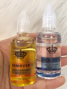 2 Pack & Transparent Wig Adhesive Remover Oil, Efficiently Dissolves Different Types of Wig Glue, Gentle Non-Irritating Formula