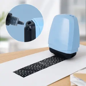Anti-Theft Identity Theft Protection Roller Stamp, Multifunctional Privacy Protection Security Roller Stamp, Quick Data Cover Stamp for Address and Private Data Hiding