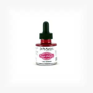 Dr. Ph. Martin's Spectralite Private Collection Liquid Acrylics (17PC) Arcylic Paint Bottle, 1.0 US fl oz, Crimson, 1 Bottle