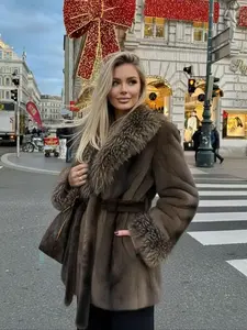 Women's Faux Fur Coat, Winter Fashion Long Sleeve Jacket, Casual Warm Outerwear, Stylish Daily Wear, Perfect for Cold Weather