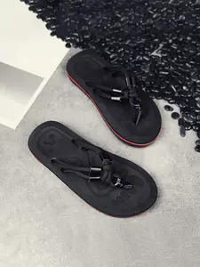 Men's Summer Anti-Slip Thick Sole Sandals, Rope Strap Open Toe Slippers, Home Outdoor Beach Universal Casual Wear