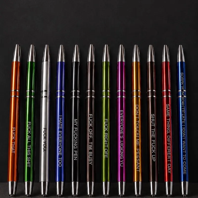 My Demotivational Personality Pens - Assorted Colors with Unique Designs for Motivational Writing and Creative Expression