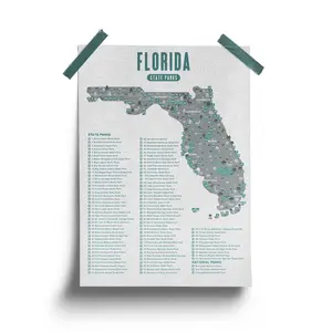 Florida State Park Map - Checklist