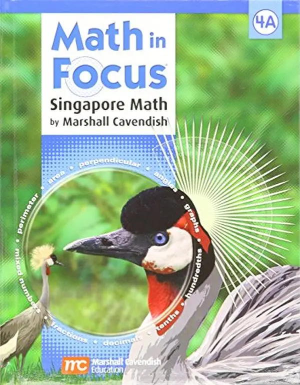 USED Book - Math in Focus: Singapore Math Grade 4 by Fong Ho Kheong (Hardcover) - english