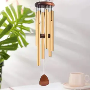 Harmonic Deep-Tone Wind Chimes - Large Zen Garden Decor with Soothing Melodies for Patio & Memorial Spaces Windchimes Decorative Pentatonic Scale Tuning Relaxing