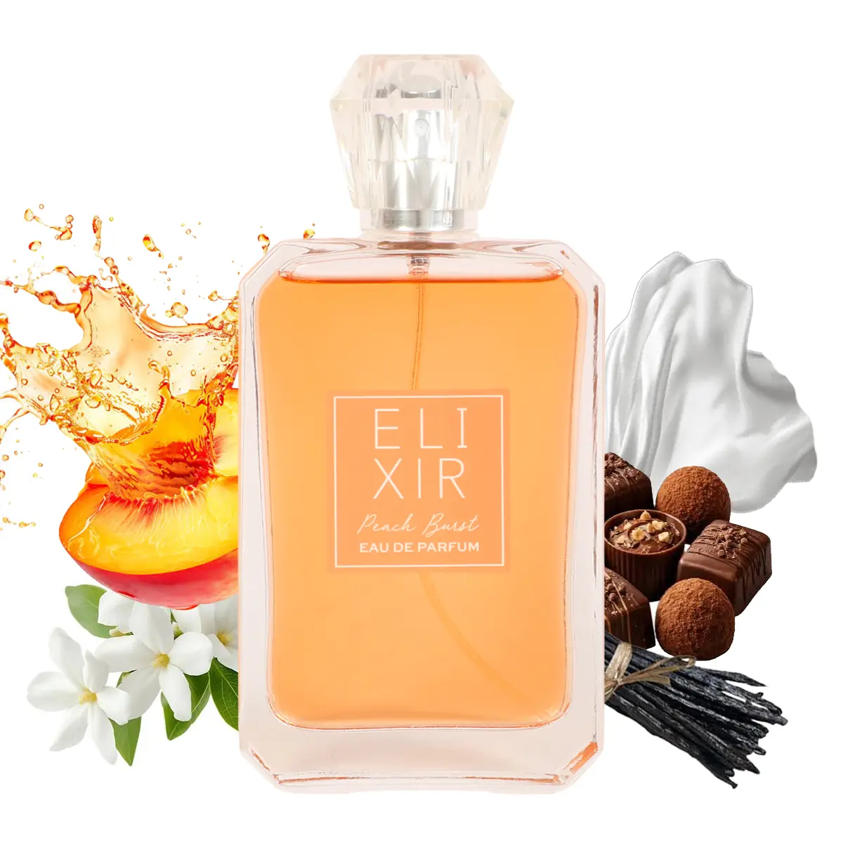 Elixir Peach Burst Eau de Parfum 100ml - Fragrance for Women Elixir Peach Burst Eau de Parfum 100ml - Fragrance for Women