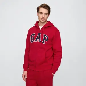 GAP Relaxed Gap Logo Zip Hoodie