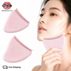 KinoLuxe Co - Self Care Facial Brush, Jawline Sculpting Lymphatic Massage Tool, Ergonomic Dry Brushing Roller for Face Contouring & Tension Relief, Gift for Home Spa | The ultimate self-care glow-up tool