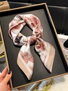 Women's Casual Full-Print Scarf, Breathable Multi-Functional Headband/bandana/scarf/purse Accessory, Versatile Hair Accessory for All Seasons