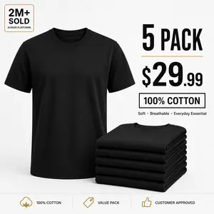 10-Pack $39.99 5-Pack $29.99  Double the shirts  100% Cotton Men’s T-Shirt, Crew Neck Solid Basic Tee,  180 GSM Soft Durable Shirt,Breathable Fabric Menswear Top Classic White Black Tshirt, S–3XL SummerVibes outdoorfun fathersdaygift