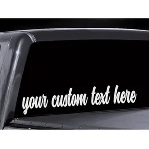 Custom text Car/Truck Vinyl graphic decal