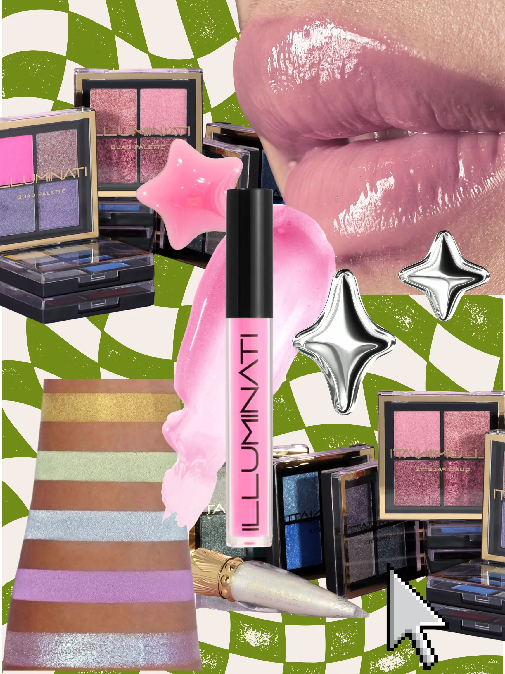 yv2k x Appeal Mega Y2K Mystery Bundle 10-15 Lip, Face and Eye Products | Lipstick Lip gloss Liner Y2K Summer Christmas Halloween Gift Idea Mom Wife Trending Trendy Makeup Cosmetic Alt Alternative Scene Goth Gyaru Emo Clean Girl Simple Matte Cream Colored