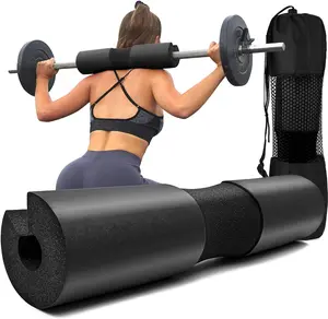 Squat Pad - Foam Barbell Pad for Squats Cushion, Lunges &amp;   Bar Padding for Hip Thrusts - Standard Weight Bar Pad - Provides Cushion to Neck and Shoulders While Training