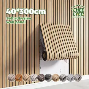 Wood Grain Pattern Self-adhesive Wall Sticker, Durable Thick Wall Sticker, Wall Decor for Home Living Room Bedroom Office, Self Adhesive Wallpaper