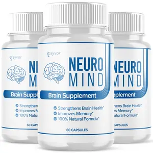 (3 Pack) Neuro Mind Nootropic All Natural Neuro Mind Max Supplement 180 Capsules