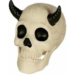 Crazy Bonez Horned Demon Skeleton Skull