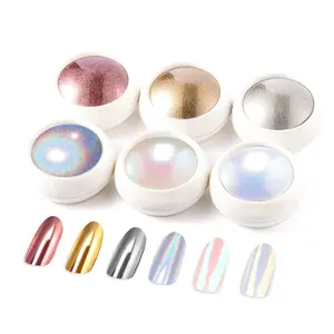Chrome Nail Powder: Super Metallic Effect Chrome Powder For Nails Gold Silver Red Laser White Pearl Nail Chrome Powder for Nails Art Decoration