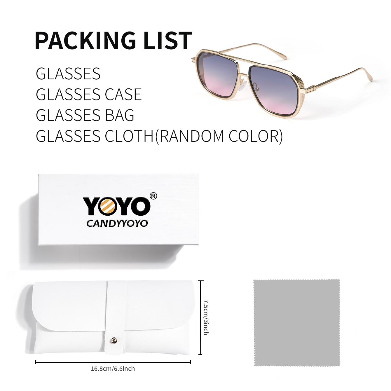 Original design, retro punk sunglasses for men and women, gradient design for UV protection and sun protection, high-end feel glasses.