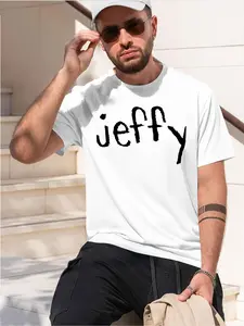 sml jeffy overd anime sweat s 2026 new model Black/White Tee Stylish & Comfortable Loose Crew Neck Short Sleeve T-shirts Versatile On Trend Eye Catching Printed Graphic Casual Tee for Daily Wear