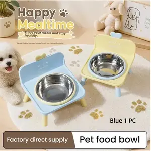 High-End Pet Food Bowl for Dogs and Cats, No Stainless Steel, Wall-Mounted Design, Prevents Chin Syndrome, Durable Material