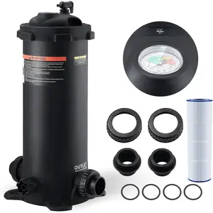 VEVOR 2025 Pro Cartridge Pool Filter Tank Element, Large 725Sq. Ft Filtration Cleaning System for Pools Compatible with Pumps 3 HP to 5.5 HP Up to 9510 - 21207GPH for Pools Up to 317006 GallonsVEVOR Super Brand Day