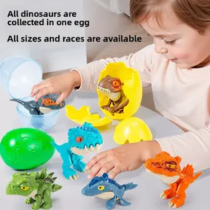 New Exploding Dinosaur Egg Cartoon Children's Finger-Biting Dinosaur Boys Girls Educational Building Block Egg