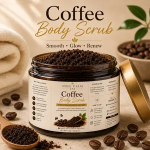 Adel Calm Coffee Body Scrub – Exfoliating & Smoothing Treatment