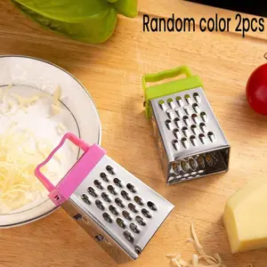 Stainless Steel Mini Cheese Grater, Creative Random Color Box Grater, Kitchen Tool for Slicing Ginger and Vegetables, Multi-Functional Vegetable Grater