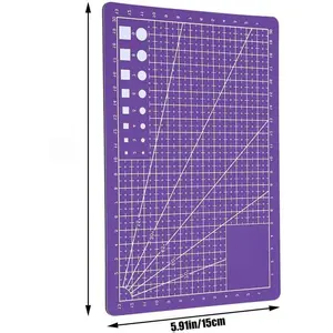 A5 Self Healing Cutting Mat Double Sided, Small Cutting Mat Great for Scrapbooking, Quilting, Fabric, Sewing Crafts Projects