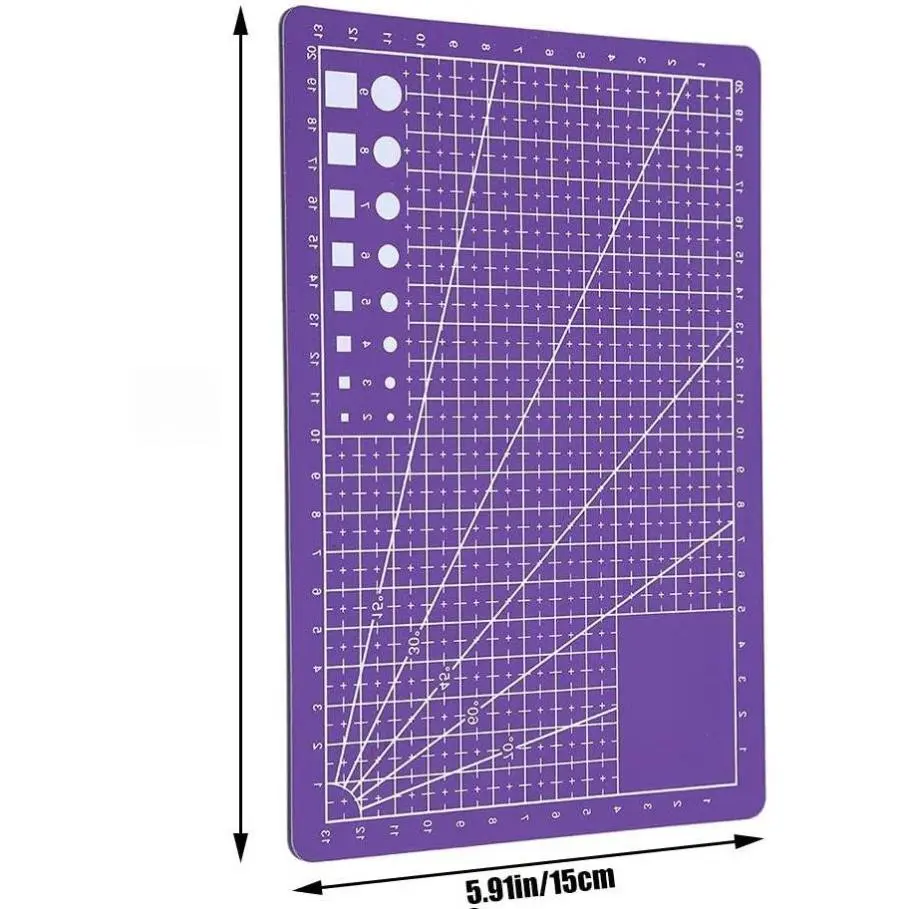A5 Self-Healing Double-Sided Double-Edged Cutting Mat, Small Office Cutting Supply for Scrapbooking, Sewing Crafts Projects, Double-Edged Cutting Mats