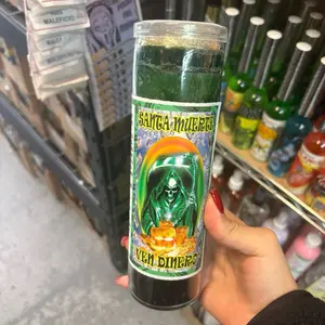 Veladora/Candle Santa Muerte Ven Dinero
