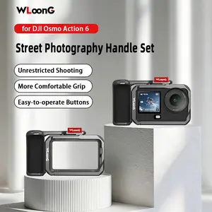 for DJI Omso Action 6 Street Photography Protective Cage, Metal, Photography Camera Accessories, Accessory for Outdoor Sports, Holiday Travel Campus Photography and Party, Quick Release Design | Camera Frame Protection | Ideal Gift for Action 6 Users