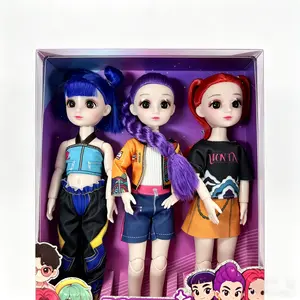 Cute Demon Hunters Doll Car Dashboard Ornament Soft PVC Music Figurine Car Interior Decor Gift - a character-themed car ornament