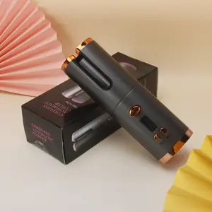 USB Rechargeable Automatic Hair Curler, 6 Temperature Settings, Straight & Wavy, Wireless Typ-C Styler, Travel-Friendly Design, Portable Curler