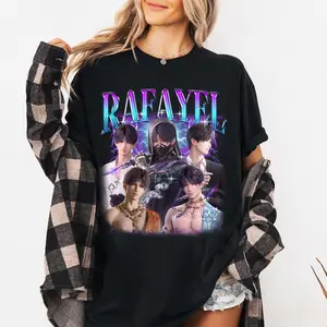 Vintage Rafayel Cyber Neon Lightning Love and Deepspace Graphic T-Shirt - Retro 90s Otome Game Bootleg Fan Merchandise Unisex Tee
