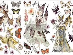 Redesign With Prima Small Transfers - Forest Fairies - 3 sheets, 6"x12" 655350657178