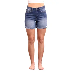 The Lois by Ava Lane High-Rise Tummy Control Denim Shorts Two Lengths