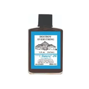 7 Sisters Destroy Everything Oil 1/2 oz to help destroy spells, jealousy, bad luck etc