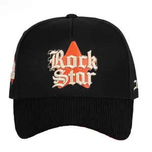 Rock Star Jc Hats especial Edition Black SnapBack
